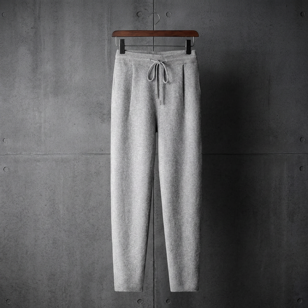 MEN’S TROUSERS | CASHMERE | DRAWSTRING | LEISURE | RELAXED FIT